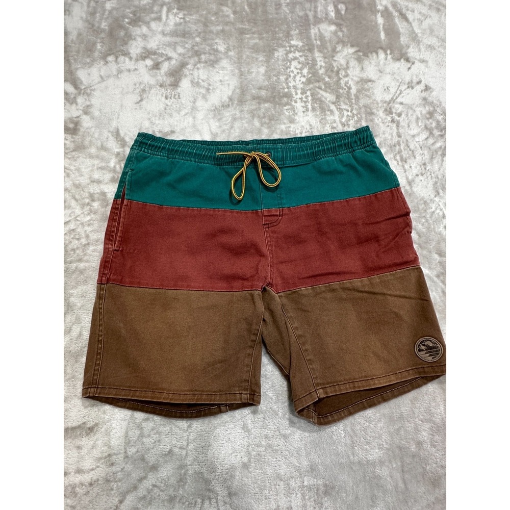 HippyTree Shorts Men's Large Nomad Division Colorblock Canvas Hiking Climbing L